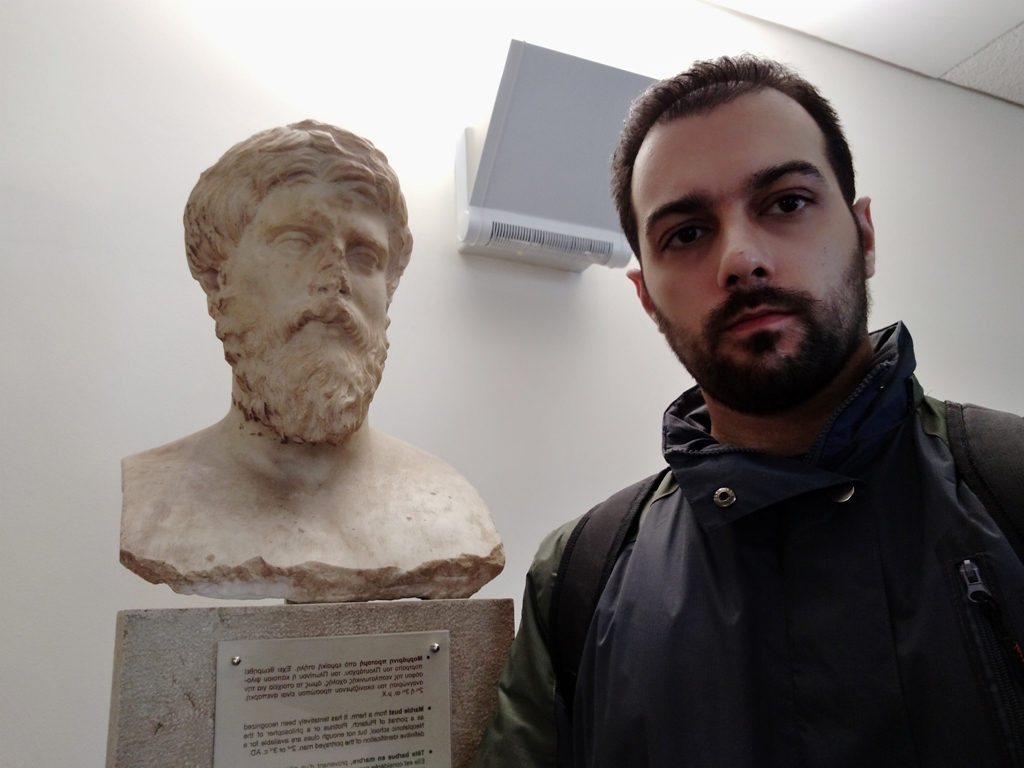 Constantinos with grandfather Plutarchos